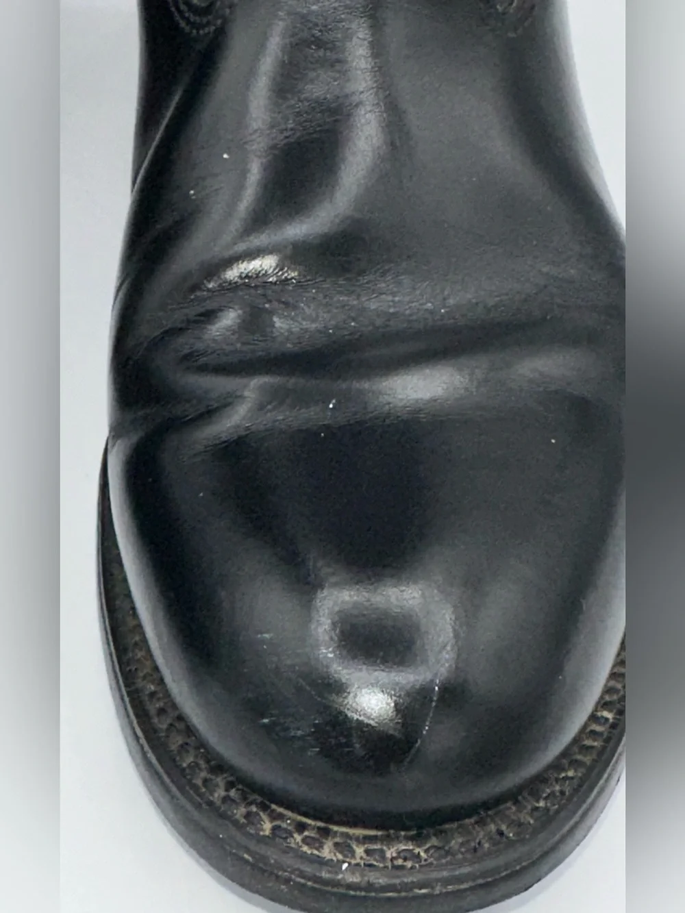 Bates Floataways Mid Calf Boots Tactical 9.5 Black Leather Pull On Vintage  AA23